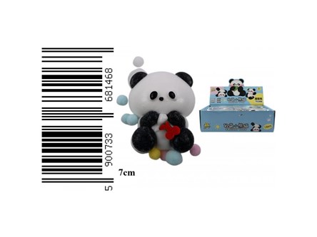 GNIOTEK x 12 panda, 7 cm,    displ.