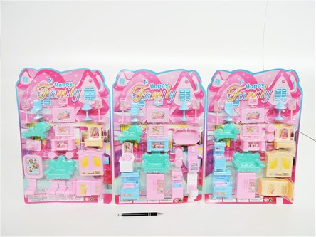 AST. MEBELKI DLA LALEK, 44x30 cm,  blist.