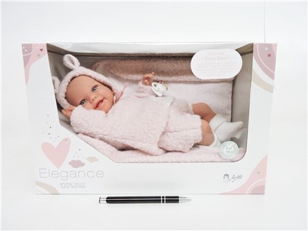 *Hiszpańska lalka bobas ARIAS, leżący, królik