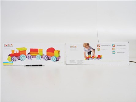 *POCIĄG drew., układanka 18 mc +