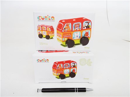 *MINI BUS wesołe zwierzątka, drew.,        kart.