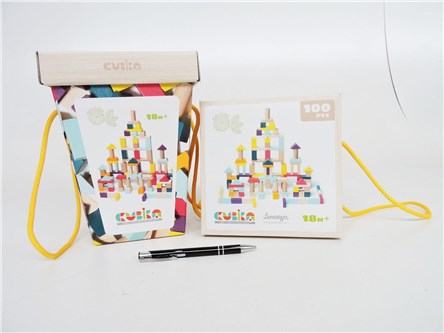 *ZEST. KONSTRUKCYJNY CUBIKA, 100 el.