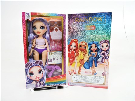 *Rainbow High Swim & Style Fashion Dolls Purple15/