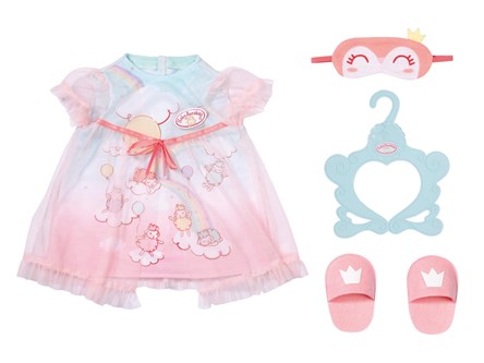 BABY ANNABELL Suknia, 43 cm, korony, owieczki