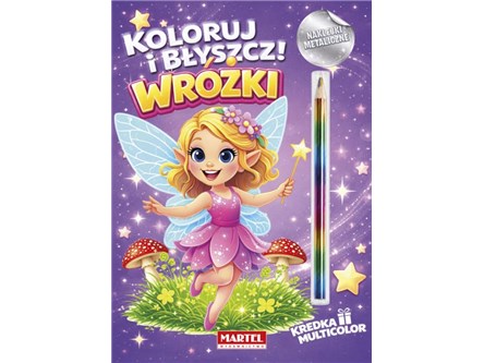 KSIĄŻ.Tęcz.kredka.Kolor.i błyszcz Wróżki z nakl.