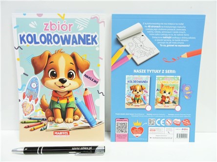 KSIĄŻ. Zbiór kolorowanek, z naklej.