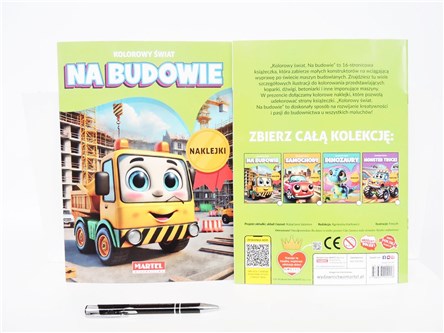 KSIĄŻ. Kolorowy świat Na budowie z naklejkami