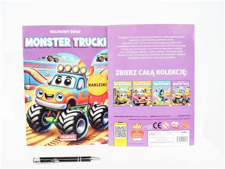 KSIĄŻ. Kolorowy świat Monster Trucki z naklejkami