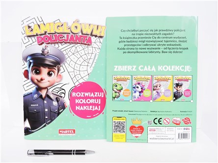 KSIĄŻ. Łamigówki policjanta  z naklejkami