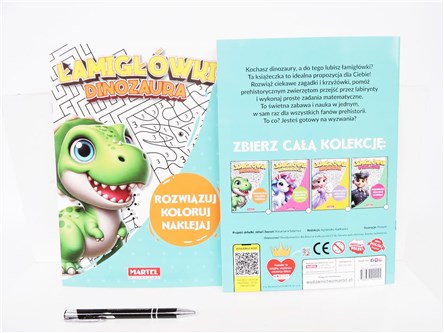 KSIĄŻ. Łamigówki dinozaura z naklejkami