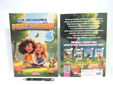 KSIĄŻ. Kolorowanka Przyjaciółki z naklej.