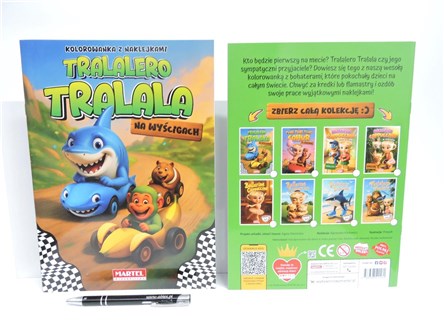 KSIĄŻ. Tralalero Tralala na wyścigach, z naklej.