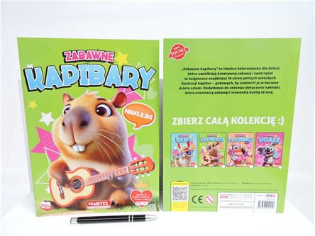 KSIĄŻ. ZABAWNE KAPIBARY, z naklej.