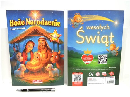 KSIĄŻ. Boże Narodzenie Szopka, z naklej.