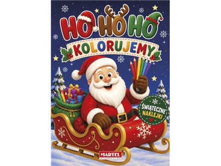 KSIĄŻ.HO HO HO kolorujemy z naklejkami