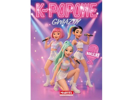 KSIĄŻ. K-POP gwiazdy z naklej.