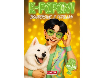 KSIĄŻ. K-POP bohaterowiez pupilami  Z naklej.