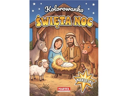 KSIĄŻ. Święta noc z naklejkami