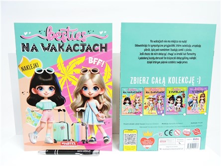 KSIĄŻ. Besties. Na wakacjach, z naklej.