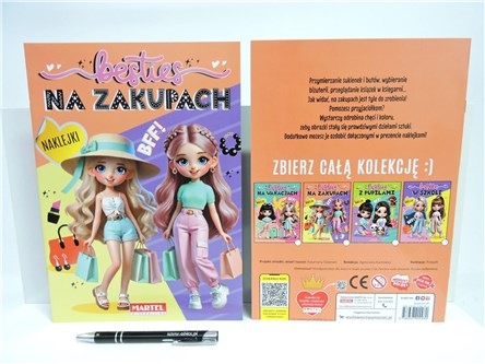 KSIĄŻ. Besties. Na zakupach, z naklej.