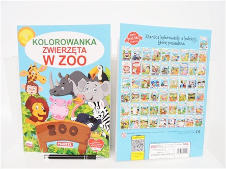 KSIĄŻ. Kolorowanka ZWIERZĘTA W ZOO