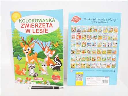KSIĄŻ. Kolorowanka ZWIERZĘTA W LESIE