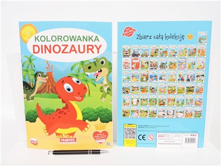 KSIĄŻ. Kolorowanka DINOZAURY