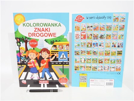 KSIĄŻ. Kolorowanka ZNAKI DROGOWE