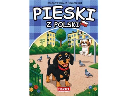 KSIĄŻ. Pieski z Polski z naklejkami