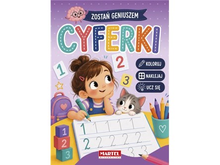 KSIĄŻ. Zostań geniuszem Cyferki z naklejkami