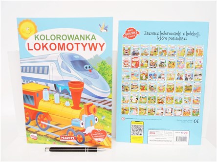 KSIĄŻ. Kolorowanka LOKOMOTYWY