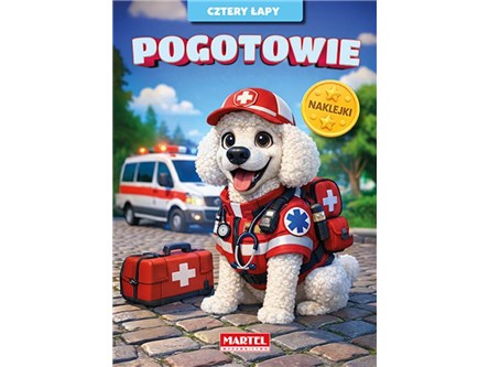 KSIĄŻ. Cztery łapy. Pogotowie z naklejkami
