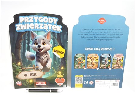 KSIĄŻ. Przygody zwierzątek - W LESIE, z naklej