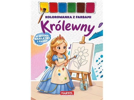 KSIĄŻ. Kolorowanka z farbami Królewny