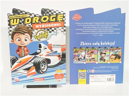 KSIĄŻ. Kolorowanka W drogę WYŚCIGÓWKI