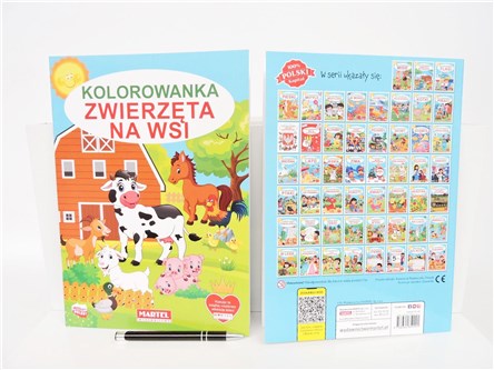 KSIĄŻ. Kolorowanka ZWIERZĘTA NA WSI