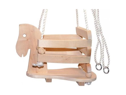 *HUŚTAWKA drew. koń