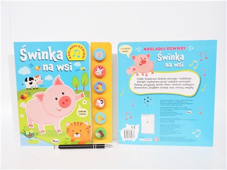KSIĄŻ. ŚWINKA NA WSI, nasladuj dźwięki