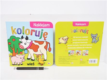 KSIĄŻ. NAKLEJAM KOLORUJE - wieś
