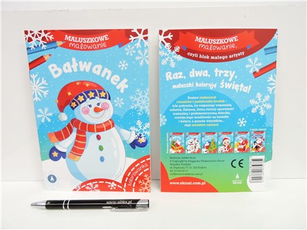 KSIĄŻ. MALUSZKOWE MALOWANIE, bałwanek