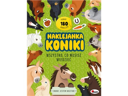 KSIĄŻ. NAKLEJANKA KONIKI