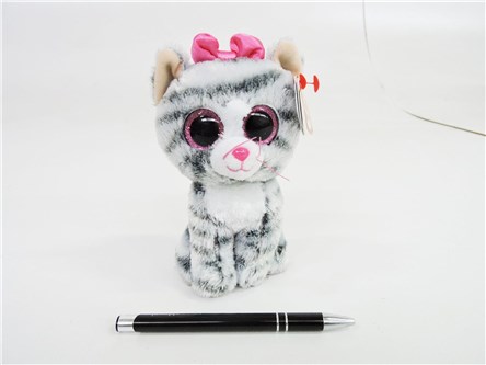 PLUSZ BEANIE BOOS 15 cm szary kot KIKI