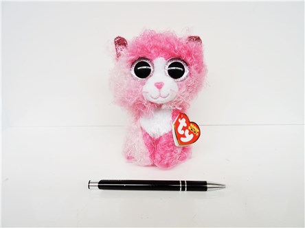 *PLUSZ Beanie Boos,15 cm, REAGAN pink cat wit