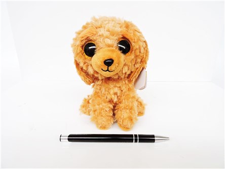 *PLUSZ Beanie Boos, 15 cm , pies,  NOODLES, złoty