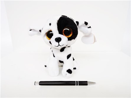 *PLUSZ Beanie Boos, 15 cm,  LUTHER, spotted dog
