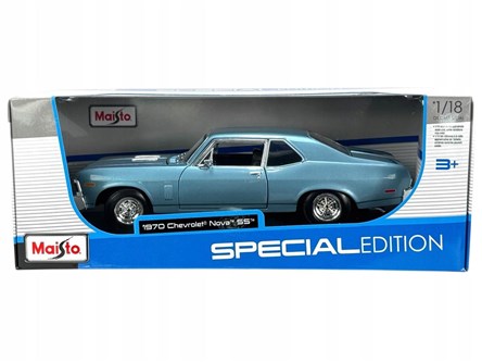 *MAISTO AUTO metal 1:18 Chevrolet nov 970, nieb