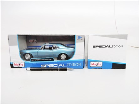 *MAISTO AUTO metal, 1:24 Chevrolet nova 1970,nieb.