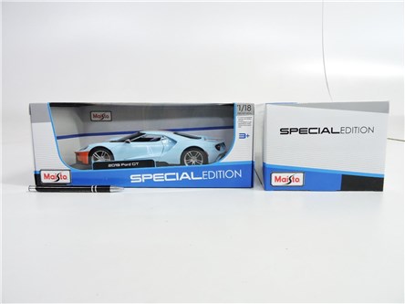 *MAISTO AUTO metal, 1:18,Ford GT,  2017, nieb/poma