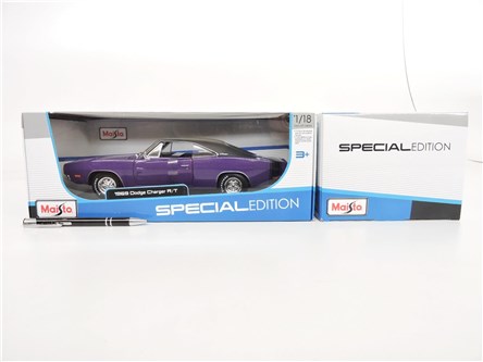 *MAISTO AUTO metal, 1:18, Doge Charger 1969,fiolet