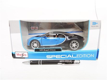 *MAISTO AUTO metal. Bugatti Chiron 1:24, niebie